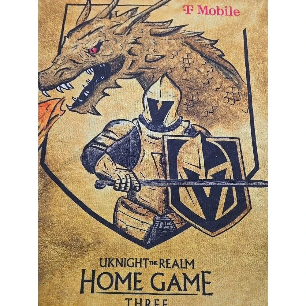 Vegas Golden Knights R1G6 Towel 5/3/24 Playoffs vs Dallas Stars SGA VGK NHL